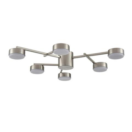 8115/6C COMFI LN26 248 никель, металл Люстра потолочная LED GX53 6*7W 220V DABRA