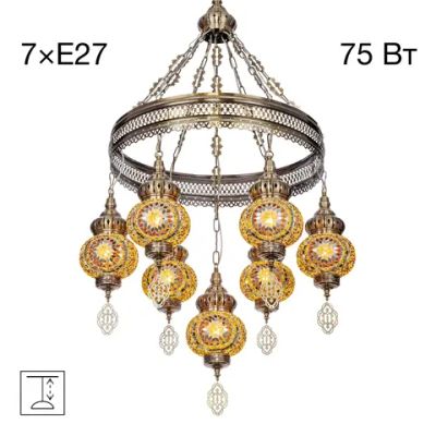 CL419165 Каир Мозаика Янтарь Люстра