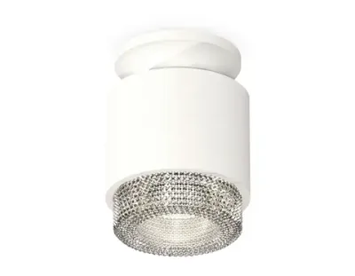 Комплект накладного светильника с композитным хрусталем XS7510042 SWH/CL белый песок/прозрачный MR16 GU5.3 (N7925, C7510, N7191)