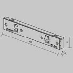 Коннектор питания прямой Levity, TRA184IPC-1B. TM Maytoni