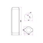 Ландшафтный светильник Arte Lamp SUHAIL A1646PA-1BK, 1хLED