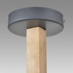 8096/6C MODERNI LN25 267 серый/серый металл, дерево/металл Люстра потолочная Е27 6*60W 220V COLANGE
