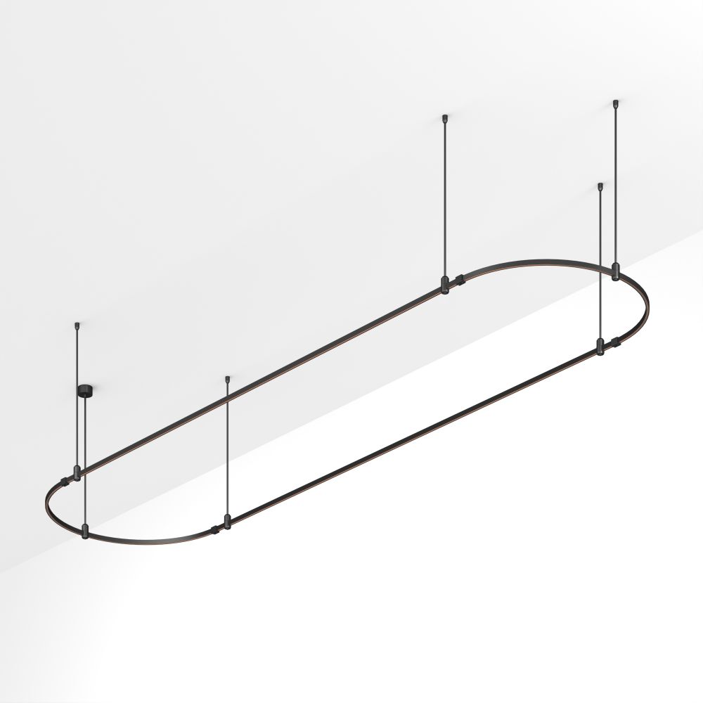 Основание ART-APRIORI-OVAL-ROD-800-4000x1000 (BK) (Arlight, IP20 Металл, 3 года)