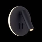 SL1586.413.01 Светильник настенный Черный LED 1*8W 3000K 624Lm Ra>80 24° IP20 L-xW155xH155 170-240V