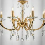 694082 Люстра подв STREGARO 8х60W E14 ЗОЛОТО Lightstar