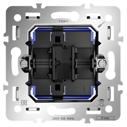 VLS0106M Механизм выключателя с самовозвратом одноклавишного 10А, S70. (ТМ Maytoni)