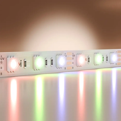 Светодиодная лента Базовая 12В 5050 14,4Вт/м Цветная (RGB) 5м IP20 201195. TM Maytoni