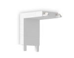 Коннектор угловой внутренний для накладного шинопровода Magnetic Ultra Slim GV1103 WH белый IP20 48V 26*26*26