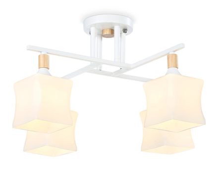 Светильник подвесной TR9495/4 WH/FR белый/белый матовый E27/4 max 40W D495*280