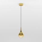 Подвесной светодиодный светильник со стеклянным плафоном 50256/1 LED золото