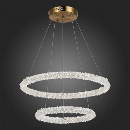 SL6110.203.02 Люстра подвесная ST-Luce Золотистый/Золотистый LED 2*28W 3000 - 6500K