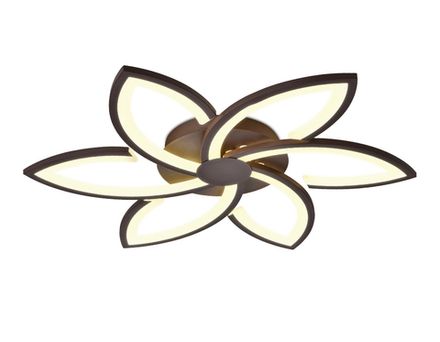 Потолочный светодиодный светильник с пультом FA447/6 CF кофе 108W 730*700*60 (ПДУ РАДИО 2.4)