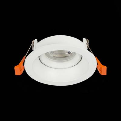 ST208.508.01 Св-к встр. Мат. белый GU10 1*50W D94xH40 220V Без ламп