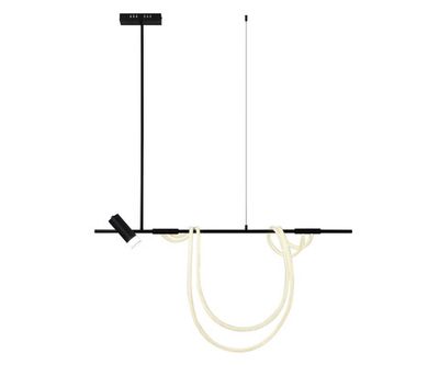 08039K-120A,19 Подвес диммируемый Кайли черный L120 h120 Led 40W+GU10 1*10W (4000K) с пультом ДУ