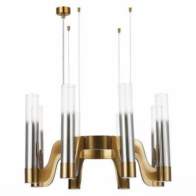 SL1235.303.08 Люстра подвесная ST-Luce Латунь/Хром, Прозрачный E14 8*40W