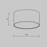 Потолочный светильник Zon 3000K 12W 120°, C032CL-12W3K-RD-MG. TM Maytoni