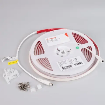 Лента герметичная RTW-PSW-A308-12mm 24V Warm2400 (14 W/m, IP67, 2835, 5m) (Arlight, 5 лет)