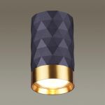 4287/1C HIGHTECH ODL22 403 черный/золотистый/металл Потолочный светильник IP20 LED GU10 max 10W AD ASTRUM