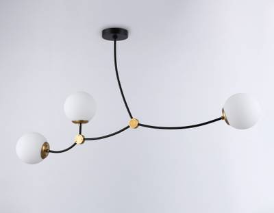 Подвесной светильник TR2568/3 BK/SB черный/бронза E27/3 max 60W 1130*150*540