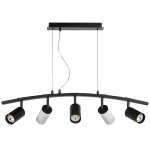 LR735373362 Люстра RULLO 5х50W GU10 ЧЕРНЫЙ/БЕЛЫЙ (571735+214437-3+214436-2)