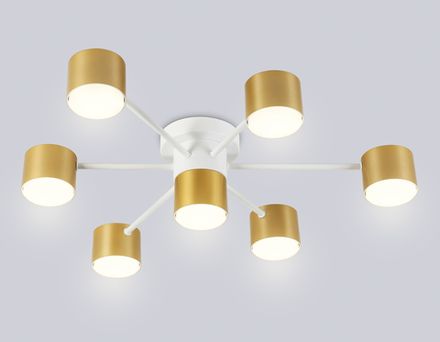 Светильник потолочный FL51725/7 WH/GD белый/золото GX53/7 max 12W 645*135