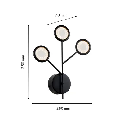 Бра Mugs 4252-3W, 3*LED*3W, 765LM, 4000K. ТМ F-Promo