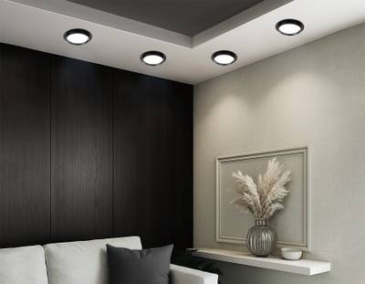 Светильник встраиваемый TU5015 BK черный IP20 GX70 D150*45