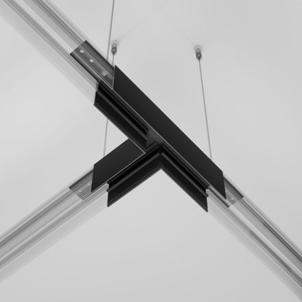 Коннектор Т-образный Exility накладной черный, TRA034CT-41B. TM Maytoni