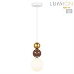 8257/1 SUSPENTIONI LN26 золото/коричнеый/белый, металл/стекло Подвес G9 1*20W 220V BONBONES