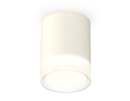 Комплект накладного светильника XS6301064 SWH/FR/CL белый песок/белый матовый/прозрачный MR16 GU5.3 (C6301, N6241)