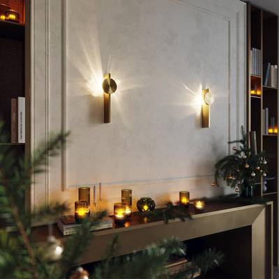 7096/3WL HIGHTECH ODL25 259 Настенный светильник бронза/металл/нерж сталь IP20 LED 3W 3000K 220V REFLECTION