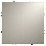 VLS020603 Выключатель с самовозвратом встраиваемый VOLTUM S70 двухклавишный 10А, (кашемир). (ТМ Maytoni)