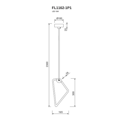 Подвесной светильник Visio FL1162-1P1, LED