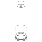 Citilux Hardy CL002P11 Подвесной светильник Чёрный