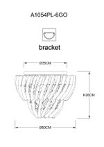 Потолочная люстра Arte Lamp ELLA A1054PL-6GO, 6хE14