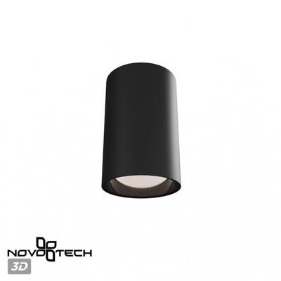 359418 OVER NT24 000 черный Светильник накладной влагозащищённый IP54 LED 10W 170-265V 3000К 830Лм RECTE