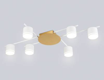 Светильник потолочный FL51755/6 WH/GD белый/золото GX53/6 max 12W 870*570*110