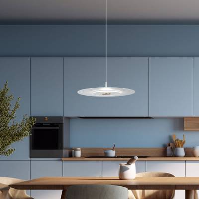 Подвесной светильник с металлическим плафоном 40031/1 LED / белый