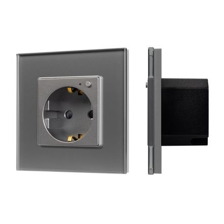 Розетка электрическая с Zigbee управлением SCT-OMALI-EUZB1-PL-GR (240V, 16A, Zigbee) (Arlight, -)