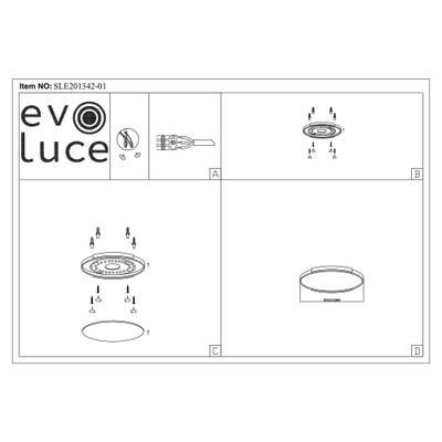 SLE201342-01 Светильник потолочный Черный, Светлое дерево/Белый LED 1*40W 3000K/4000K/6000K