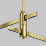 Крепление потолочное двойное Short 78мм Flarity латунь, TRA156C-D1-BS. TM Maytoni