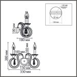 8032/2W CLASSI LN26 металл/хрусталь, хром/прозрачный Бра E14 2*40W 220V LAOKA