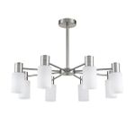 8099/8C COMFI LN25 75 никель/белый металл/стекло Люстра потолочная Е14 8*40W 220V MAVE