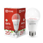 Лампа светодиодная LED-A65-ФИТО 25Вт 230В E27 IN HOME 4690612057712