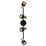 Citilux SAT CL505641 Спот поворотный с выключателем Чёрный+Золото