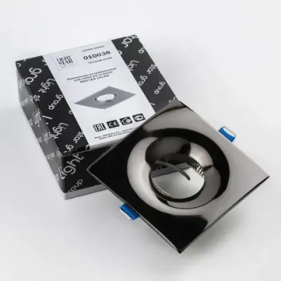 010038 Светильник LEVIGO Q MR16/HP16 ЧЕРНЫЙ ХРОМ Lightstar