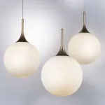 813033 Подвес GLOBO 1х40W E14 champagne gold/white Lightstar