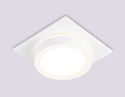 Светильник встраиваемый TN52421 WH/FR белый/белый матовый GX53 max 12W 105*105*45