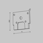 Торцевая заглушка для шинопровода ClipLine Exility, черная, 1шт. TRA034EC-SCCL-42B. TM Maytoni