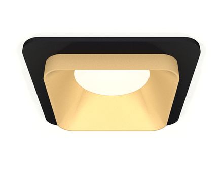 Комплект встраиваемого светильника XC7902004 SBK/SGD черный песок/золото песок MR16 GU5.3 (C7902, N7704)